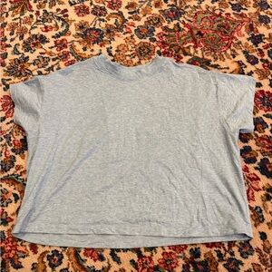 Lululemon Cropped Cotton High Neck Tee